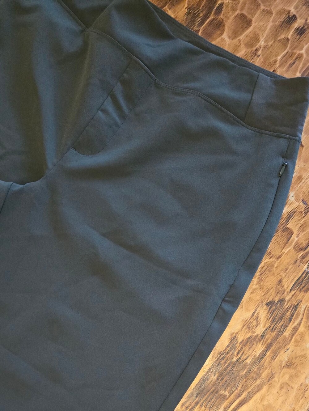 Kirkland Signature Womens Dark Green Pull On Pants Large - Picture 2 of 7